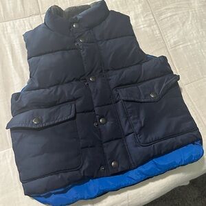 GAP Kids Navy and Bright Blue Puffer Vest